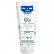 MUSTELA 2IN1 GEL NETTOYANT CORPS ET CHEVEUX 200ML